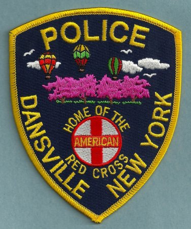 Dansville New York Police Patch Home of the Red Cross