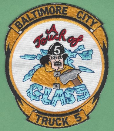 Baltimore City Fire Department Truck Company 5 Fire Patch