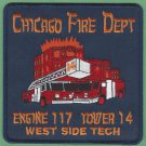 Chicago Fire Department Engine 117 Tower Ladder 14 Fire Company Patch