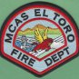 El Toro Marine Corps Air Station California Fire Rescue Patch