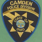 Camden Ohio Police Patch
