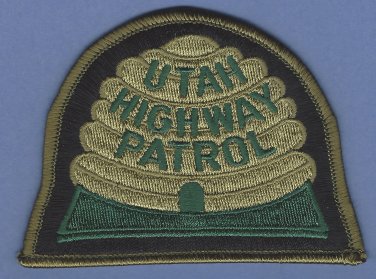 Utah Highway Patrol Police Patch Tactical Green