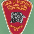 Montana Fish & Game Department Enforcement Patch