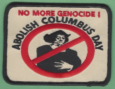 AIM American Indian Movement Abolish Columbus Day Patch