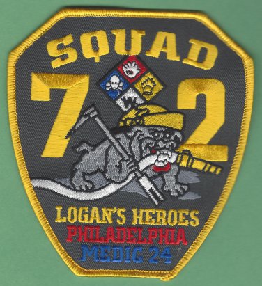 Philadelphia Fire Department Squad Company 72 Patch