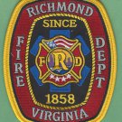 Richmond Virginia Fire Rescue Patch State Capital