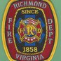 Richmond Virginia Fire Rescue Patch State Capital