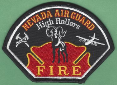 Nevada Air National Guard Base Crash Fire Rescue Patch