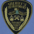 Greenup County Sheriff Kentucky Tactical Police Patch