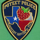 Poteet Texas Police Patch Strawberry Capital