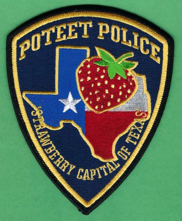 Poteet Texas Police Patch Strawberry Capital