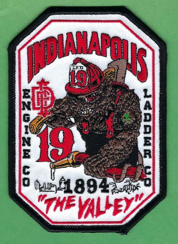 Indianapolis Engine 19 Ladder 19 Fire Company Patch