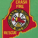 Bangor International Airport Maine Air National Guard Fire Rescue Patch ARFF