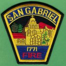 San Gabriel California Fire Rescue Patch