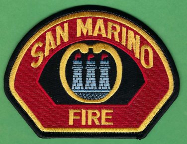San Marino California Fire Rescue Patch