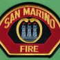 San Marino California Fire Rescue Patch