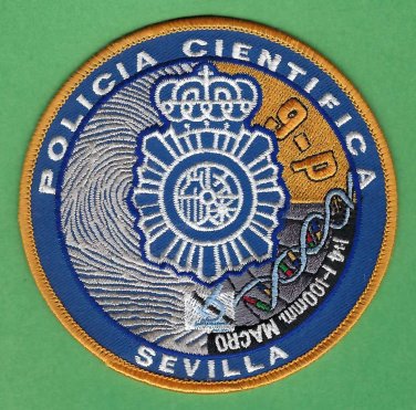 Sevilla Spain Policia Cientifica CSI Police Patch