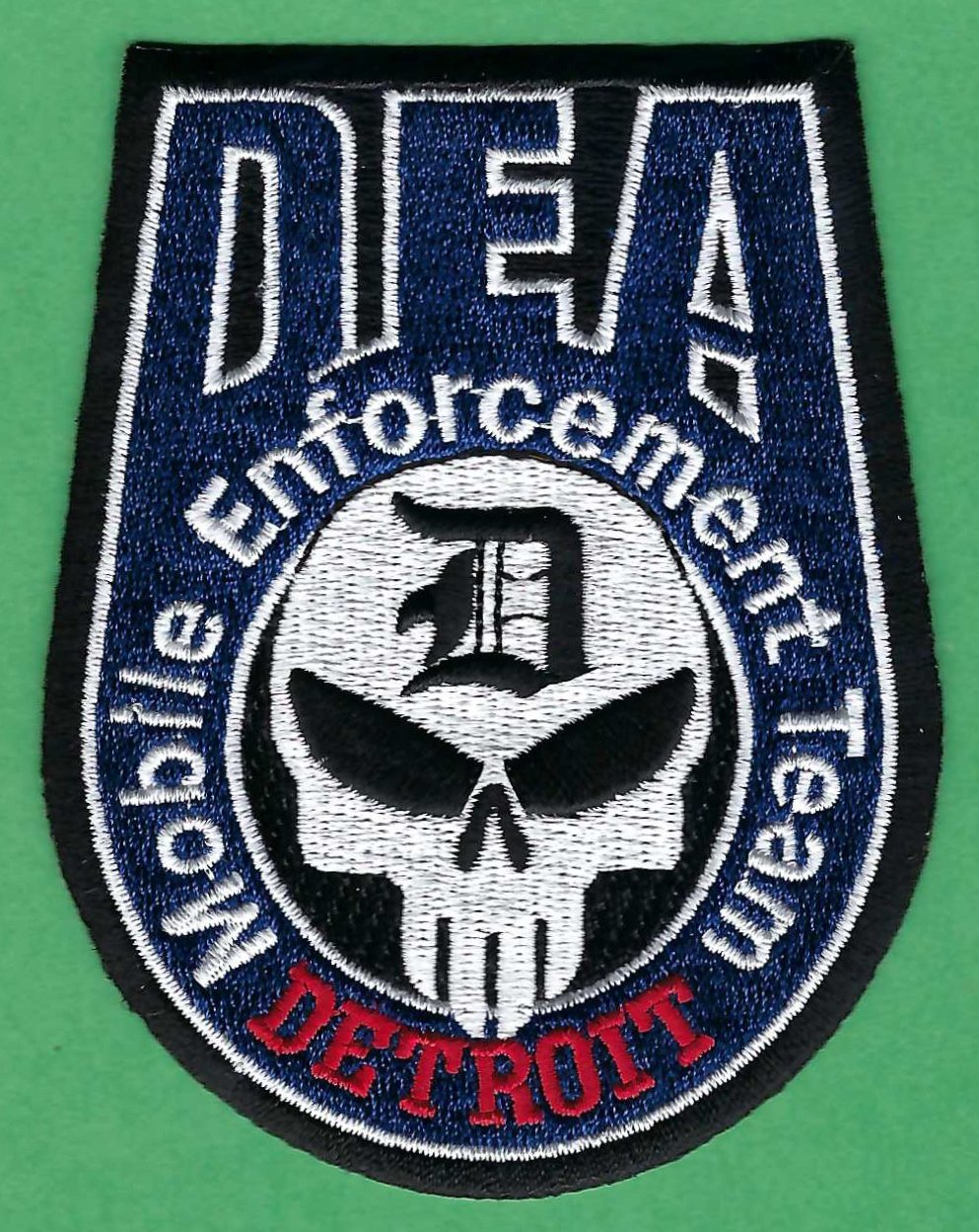 Dea. Нашивки с пол потом. К9 Enforcement Team логотип.