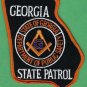Georgia State Patrol Masonic Lodge Patch