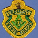 Vermont State Police Masonic Lodge Patch Vermont State Police Masonic Lodge Patch