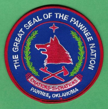 Pawnee Nation Oklahoma Tribal Seal Patch
