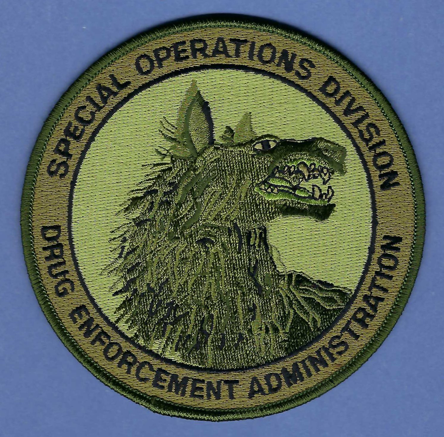 DEA Drug Enforcement Administration Special Operations Division Patch