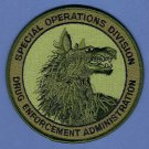 DEA Drug Enforcement Administration Special Operations Division Patch