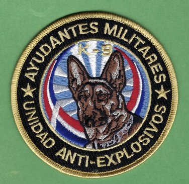 Dominican Republic Police Explosives K-9 unit Patch