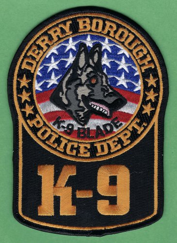Derry Borough Pennsylvania Police K-9 Unit Patch