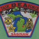 DEA Drug Enforcement Administration Saginaw Michigan Police Patch