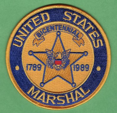 United States Marshal Service Bicentennial 1789-1989 Patch