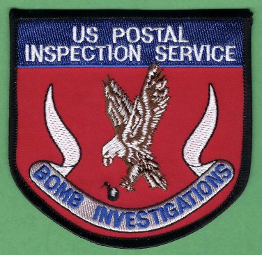 Unites States Postal Inspection Service Bomb Investigations Patch