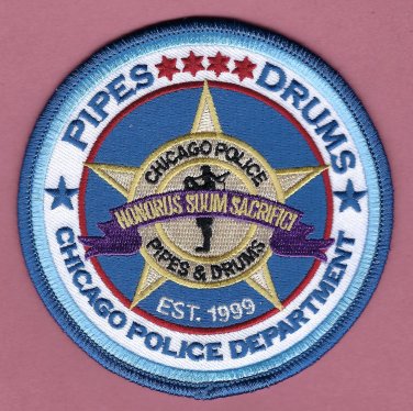 Chicago Illinois Police Pipes & Drums Patch