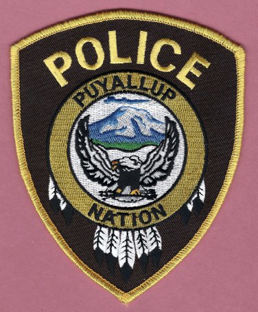 Puyallup Nation Washington Tribal Police Patch Brown
