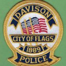 Davison Michigan Police Patch