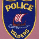 Valders Wisconsin Police Patch