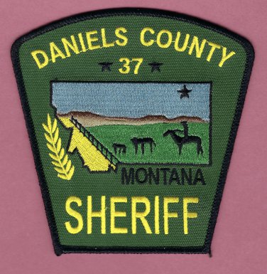 Daniels County Sheriff Montana Police Patch