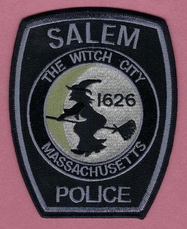Salem Massachusetts Police Tactical Patch Black