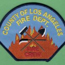 Los Angeles County California Fire Crew Patch