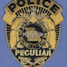 Peculiar Missouri Police Badge Patch