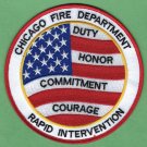 Chicago Fire Department Rapid Intervention Team Patch
