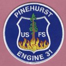 Sequoia National Forest USFS Pinehurst Engine 31 Fire Patch