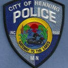 Henning Minnesota Police Patch
