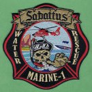 Sabattus Maine Marine 1 Water Rescue Fire Patch
