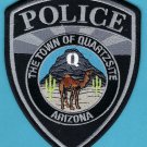Quartzsite Arizona Police Patch