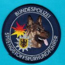 German Federal Police Explosives Tracker K-9 Handler Patch Shepherd