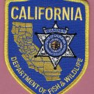 California Department of Fish & Wildlife Game Warden Patch