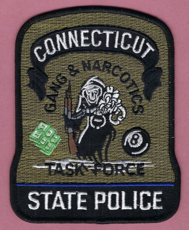 Connecticut State Police Gang & Narcotics Task Force Patch