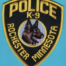 Rochester Minnesota Police K-9 Unit Patch