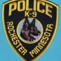 Rochester Minnesota Police K-9 Unit Patch